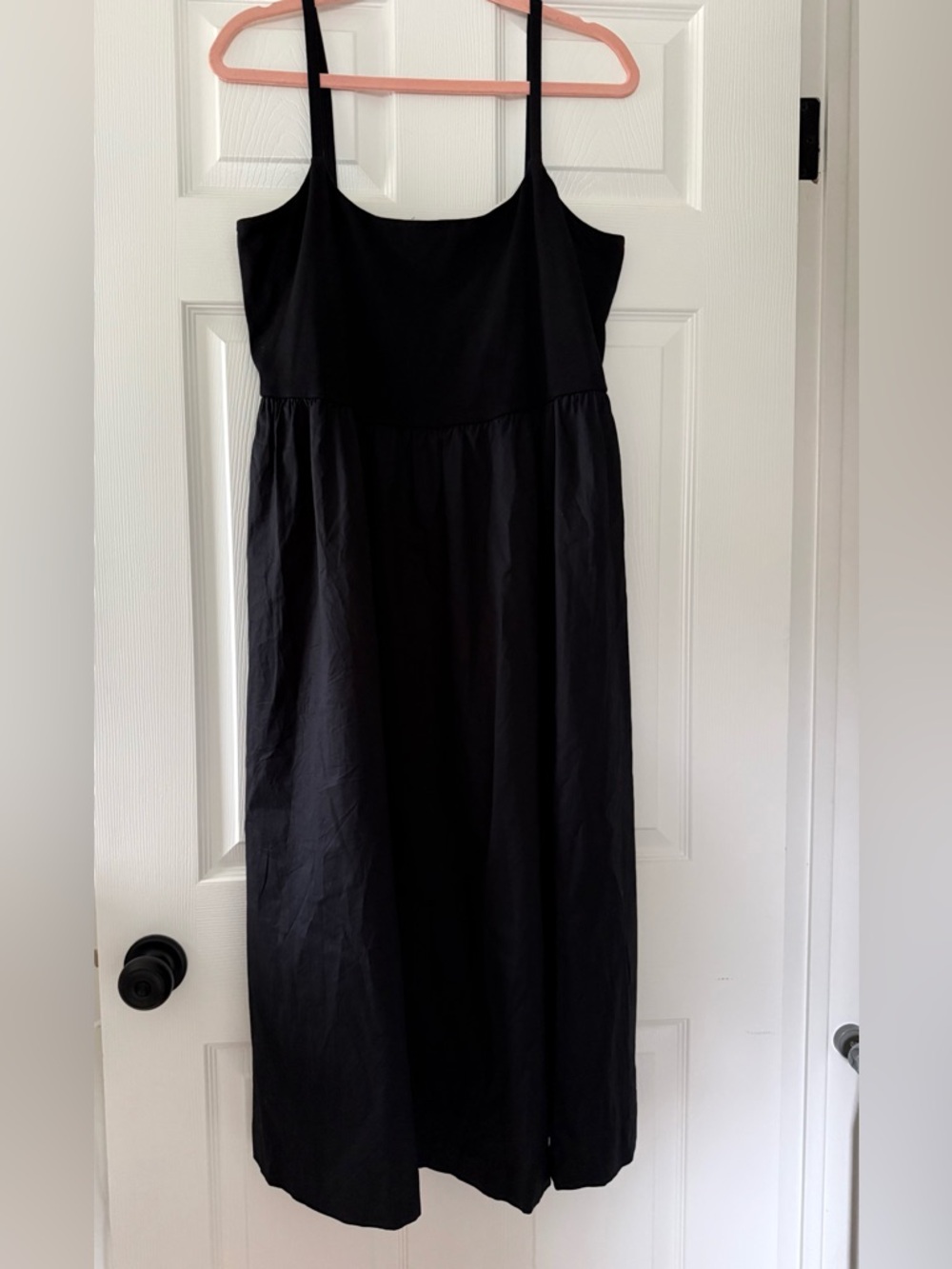 Old Navy Black Maxi Sundress with Thin Straps